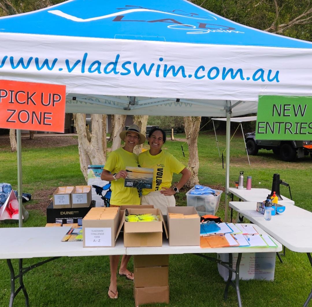 Vladswim Challenge Registration desk